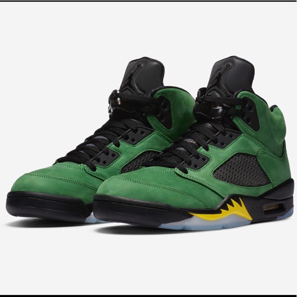 AIR JORDAN 5 SE OREGON APPLE GREEN CK6631-307 - Picture 6 of 7